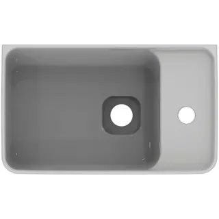 Ideal Standard Handwaschbecken Strada II,1 Hahnloch,mit Überlauf, Version rechts, 450x270x170mm, Weiß – Bild 3