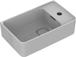 Ideal Standard Handwaschbecken Strada II,1 Hahnloch,mit Überlauf, Version rechts, 450x270x170mm, Weiß – Bild 4
