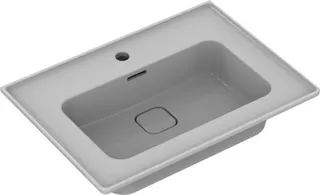 Ideal Standard Möbelwaschtisch Strada II, 1 Hahnloch, mit Überlauf, 640x460x180mm, Weiß – Bild 4
