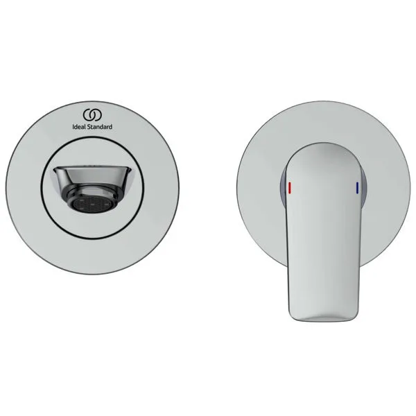 Ideal Standard Wand-Waschtisch-Armatur UP Connect Air, BS2, 5 l/min., Ausld. 185mm, Chrom
