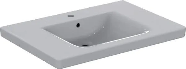 Ideal Standard Waschtisch Connect Freedom,1 Hahnloch,mit Überlauf ,unterfahrbar, 800x555x165mm, Weiß