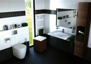 Ideal Standard Waschtisch Connect Freedom,1 Hahnloch,mit Überlauf ,unterfahrbar, 800x555x165mm, Weiß – Bild 3