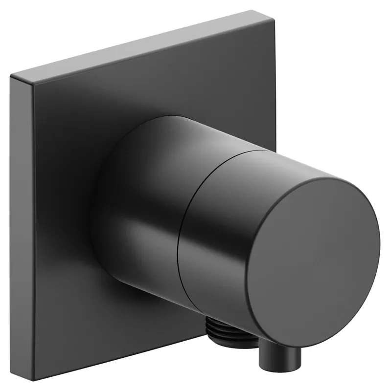 Keuco 2-Wege Ab-u.Umstellv.IXMO Comf.59557, Schlauchanschluss,eckig,Schwarzchr. geb.
