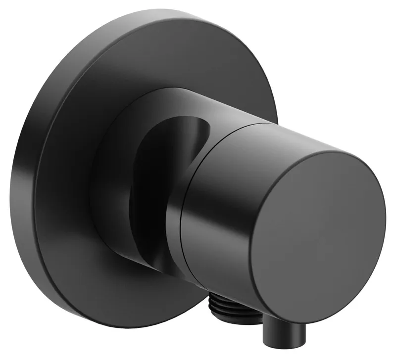 Keuco 3-Wege Ab-u.Umstellv.IXMO Comf.59549, Schlauchan./Brauseh.rund,Schwarzchr.geb.