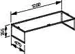 Keuco Bodengestell X-Line 33198, anthrazit, 1200x255x470mm – Bild 2