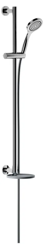 Keuco Brause-Set IXMO 59587, mit Ablage weiß, rund, verchromt