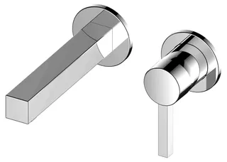 KE EHM-WT-Mischer UP Edition 90 59016, für Wandmontage, verchromt,219mm