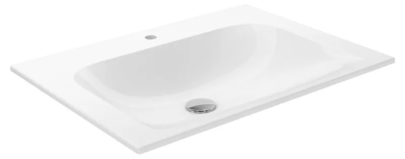 Keuco Keramik-Waschtisch X-Line 33150, mit 1 Loch Bohrung, weiß