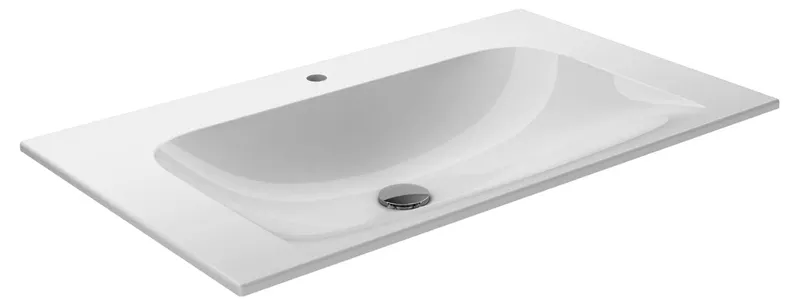 Keuco Keramik-Waschtisch X-Line 33160, mit 1 Loch Bohrung, weiß