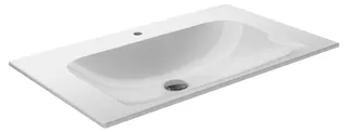 Keuco Keramik-Waschtisch X-Line 33160, mit 1 Loch Bohrung, weiß