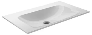 Keuco Keramik-Waschtisch X-Line 33160, ohne Hahnlochbohrung, weiß