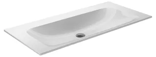 Keuco Keramik-Waschtisch X-Line 33170, ohne Hahnlochbohrung, weiß