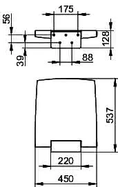 Keuco Klappsitz Plan Care 34983, ohne R-Lehne,W.-Mont., lackiert/weiß – Bild 2