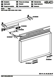 Keuco Lichtspiegel X-Line 33297, inox, 1000x700x105mm – Bild 4