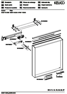 Keuco Lichtspiegel X-Line 33297, weiß. 650x700x105mm – Bild 3
