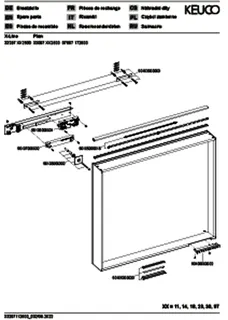 Keuco Lichtspiegel X-Line 33297, weiß. 800x700x105mm – Bild 3