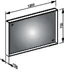 Keuco Lichtspiegel X-Line 33297, weiß. 1200x700x105mm – Bild 2