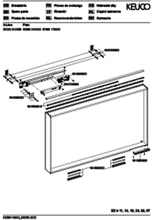 Keuco Lichtspiegel X-Line 33298, mit Spiegelheizung, weiß, 1200x700x105mm – Bild 3