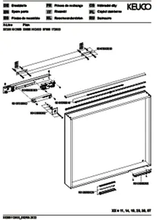 Keuco Lichtspiegel X-Line 33298, mit Spiegelheizung, inox, 800x700x105mm – Bild 4