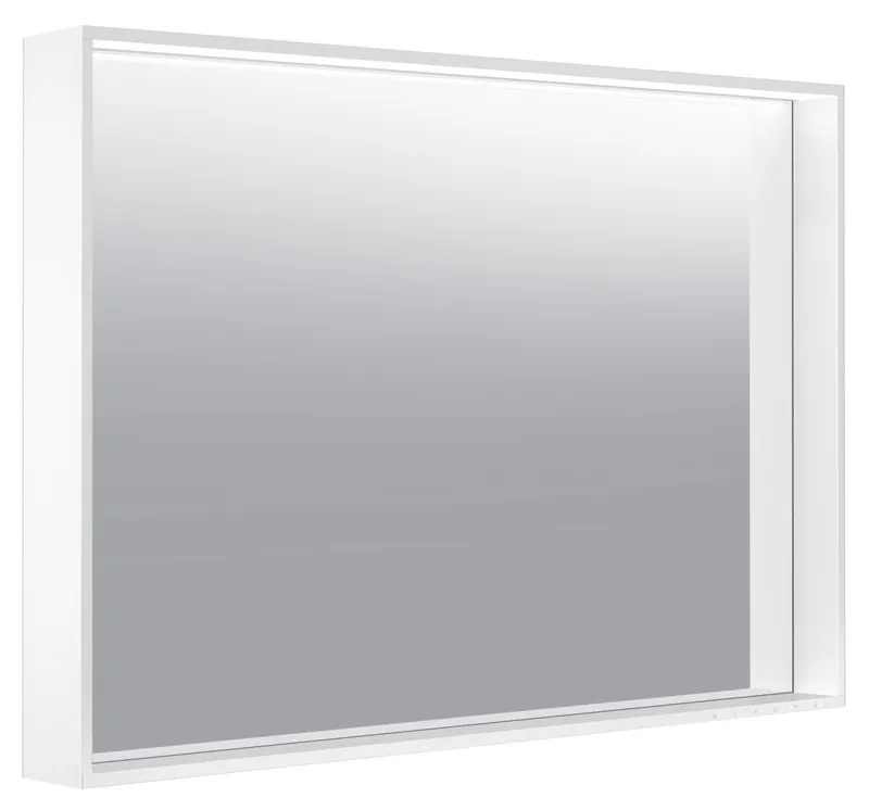 Keuco Lichtspiegel X-Line 33298, mit Spiegelheizung, weiß, 1000x700x105mm