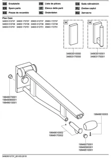 Keuco SK-Griff WC Plan Care 34903, abnehmbar, verchromt/schwarzgrau, 700 mm – Bild 3