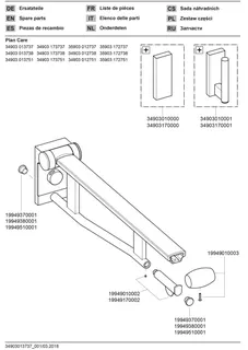Keuco SK-Griff WC Plan Care 34903, abnehmbar, verchromt/weiß, 700 mm – Bild 3