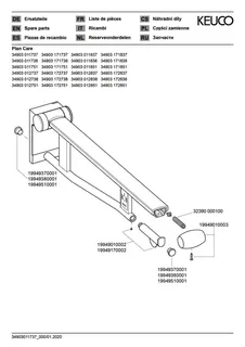 Keuco SK-Griff WC Plan Care 34903, links mit Funk-Ausl.,sil-elox/schwarzgrau, 700 mm – Bild 3