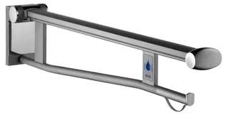 KE SK-Griff WC Plan Care 34903, li mit Funk-Ausl.,sil-elox/weiß, 850 mm