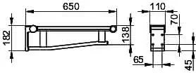Keuco SK-Griff Waschtisch Plan Care 34902, verchromt/weiß, 650 mm – Bild 2