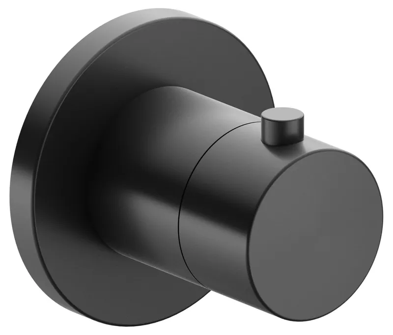 Keuco THM IXMO 59553, rund, Schwarzchrom gebürstet