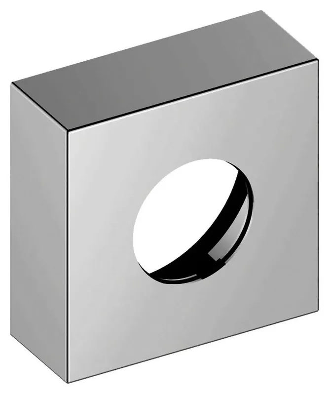 Keuco Verlängerungs-Rosette IXMO 59553, THM eckig, 25 mm, Nickel gebürstet
