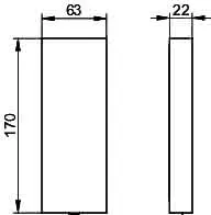 Keuco Wandplatte Plan Care 34903, passend zu 32303/34903, verchromt – Bild 2