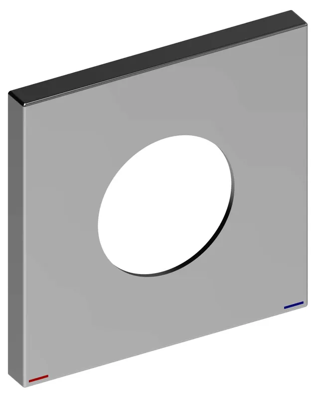 Keuco Wandrosette EHM IXMO 59551, eckig, 105x105 mm, Schwarzchrom geb.