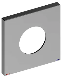 KE Wandrosette EHM IXMO 59551, eckig, 105x105 mm, Nickel gebürstet