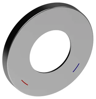 KE Wandrosette EHM IXMO 59551, rund, 105 mm, Nickel gebürstet