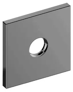 KE Wandrosette IXMO 59545, eckig 105x105 mm, Nickel gebürstet