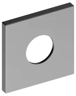 KE Wandrosette IXMO 59553, THM eckig, 105x105 mm, Nickel gebürstet