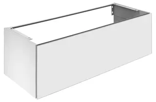 KE WTU X-Line 33181, 1 Auszug, weiß/Glas weiß, 1200x400x490mm