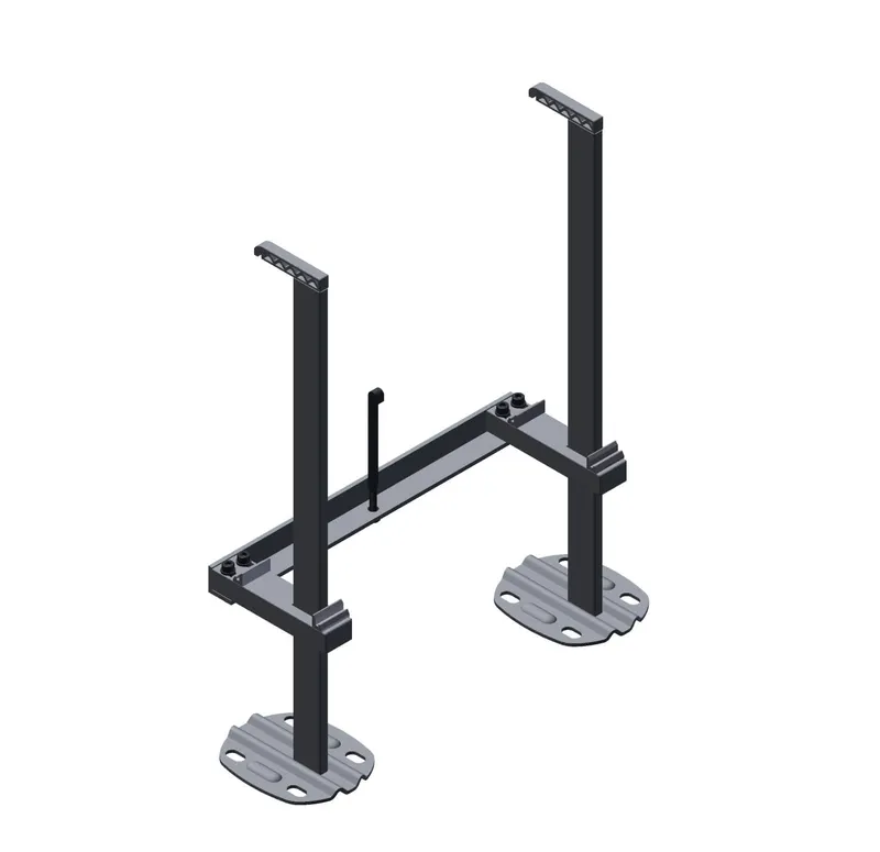 Kermi Mittenkonsolen-Set innenl. Vplus Typ20-33 BH300-500mm, L=460 RAL9016