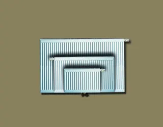 Kermix2 Profil Vplus T33 BH300x155x700 QN910, weiß, 10 bar, Vent. links, m. Abd. – Bild 2