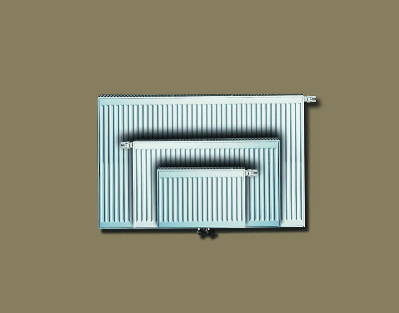 Kermix2 Profil Vplus T22 BH500x100x2000 QN2882, weiß, 10 bar, Vent. rechts, m. Abd.