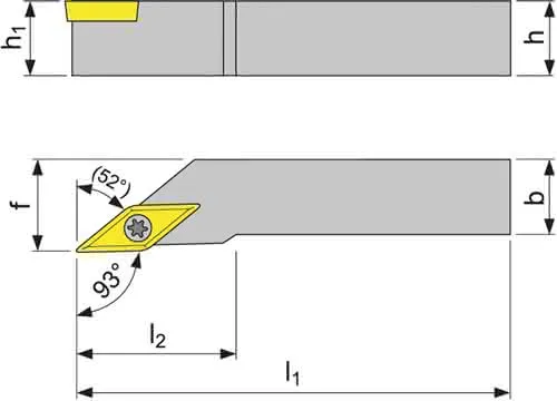 Klemmdrehhalter SVJCR 2020 K16 re. vern. Außendrehen PROMAT