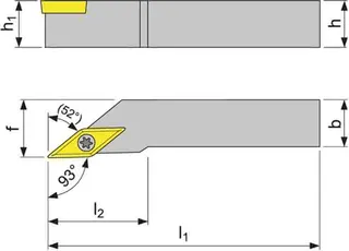 Klemmdrehhalter SVJCR 2020 K16 re. vern. Außendrehen PROMAT