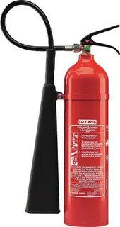 Kohlendioxidfeuerlöscher 5kg 89 B m.Wand h.