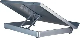 Konzepthalter B350xT247xH60mm MET silber verstellb.Sichtabstand