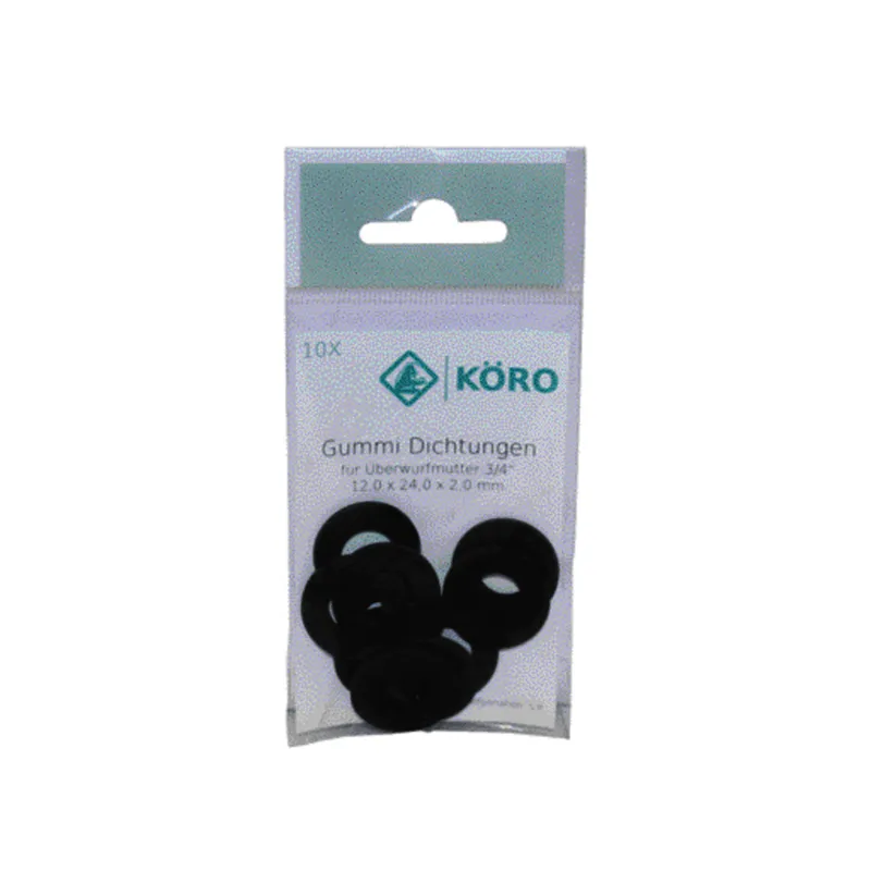 KÖRO 10x Gummi-Ring 15x24x3 mm 3/4", eins. selbstkl.
