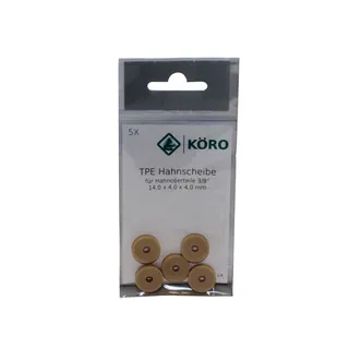 KÖRO 5x Hahnscheibe 17 mm Grohe-Longlife Schwarz TPE – Bild 2