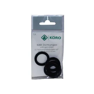 KÖRO 5x NBR-Ring 46x55,0x3 mm f.1 1/2" Gaszähleranschl.,DVGW,HTB,verp.