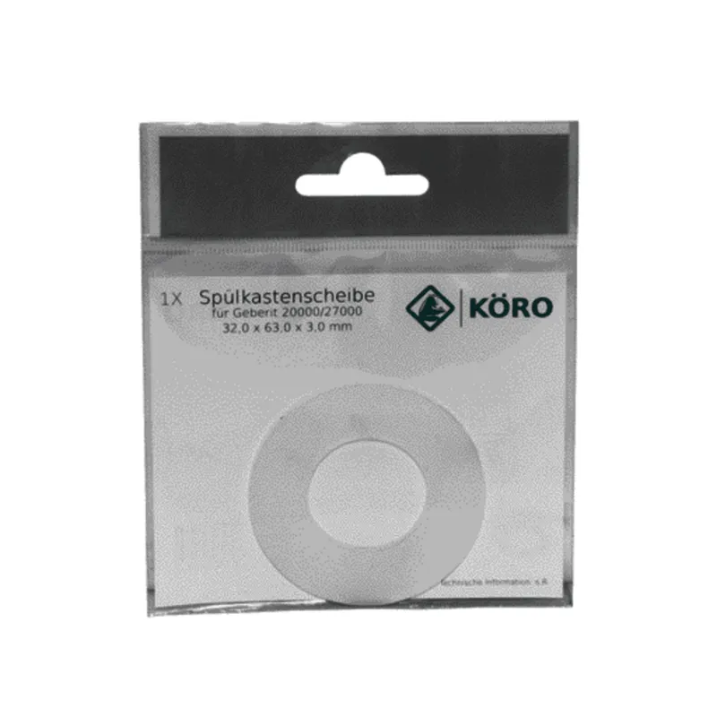 KÖRO Spülkastenscheibe 24x64x4 mm 40gr Transp. Silik., f. Mira/Schwab p.St.