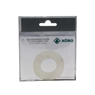 KÖRO Spülkastenscheibe 31x62x2 mm 40gr Transp. Silik., f. Sanit p.St. – Bild 2
